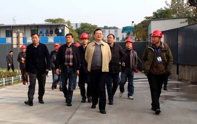 中共杭州市上城区委副书记、区长金承涛调研上城区行政中心及科技文化馆项目