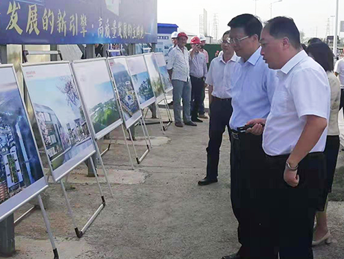 浙江省教育厅党委书记、厅长陈根芳调研赢多多承建的浙江建设职业技术学院上虞校区项目